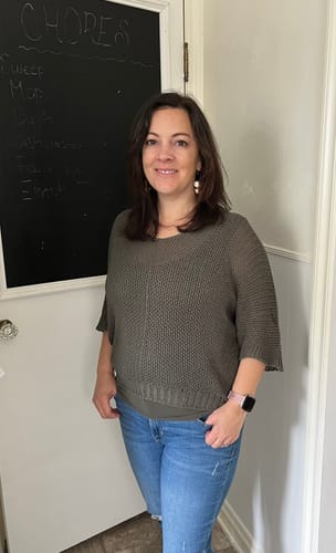 Customer photo review of Meo Loose Knit Sweater (Olive)