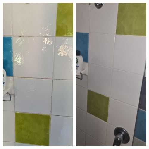 Customer photo review of GLASSGUARD™ Miracle Mould Removal Gel