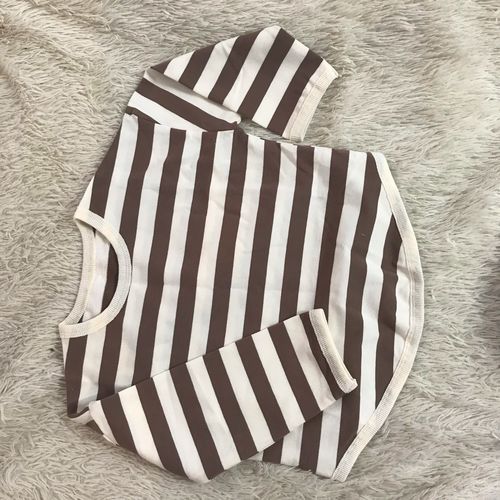 Customer photo review of Loose Striped Cotton Top