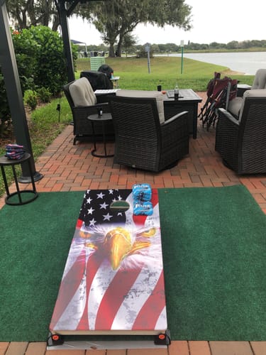 Customer photo review of 2023 Fire Vengeance Cornhole Bags - Set of 4