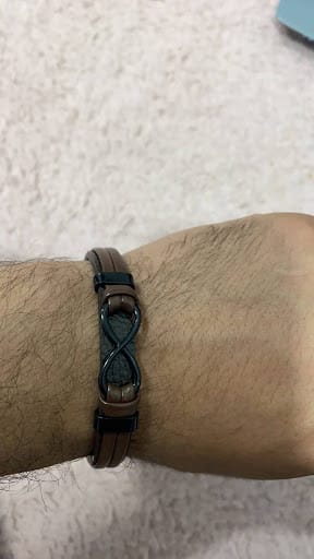 Customer photo review of Aan Mijn Man - Hou van jou voor altijd - Infinity Armband