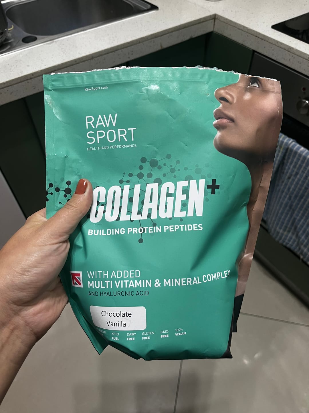 Customer photo review of Collagen + Peptide Protein Powder