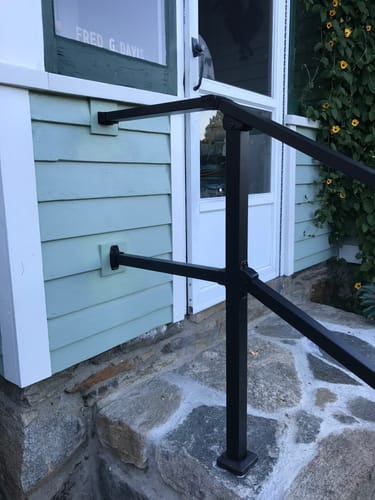Customer photo review of Stairs Handrail Wall Extension