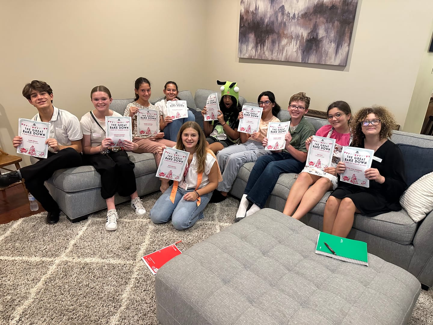 Customer photo review of Bake Off Themed Murder Mystery Game Kit