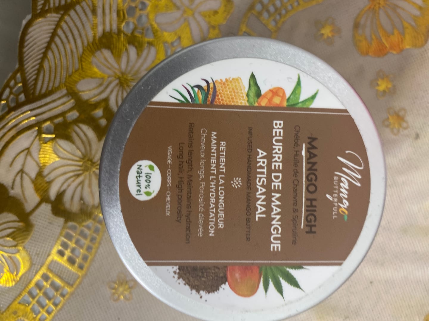 Customer photo review of Beurre de mangue artisanal HIGH