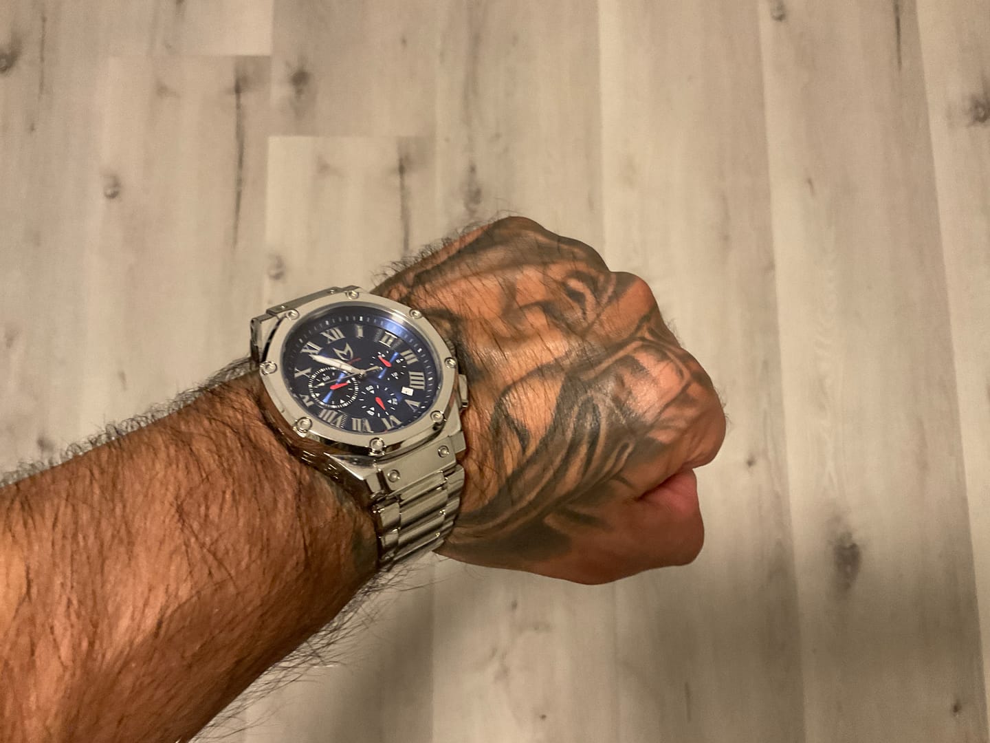 Customer photo review of SB261SSP - SILVER POLISHED STEEL BAND