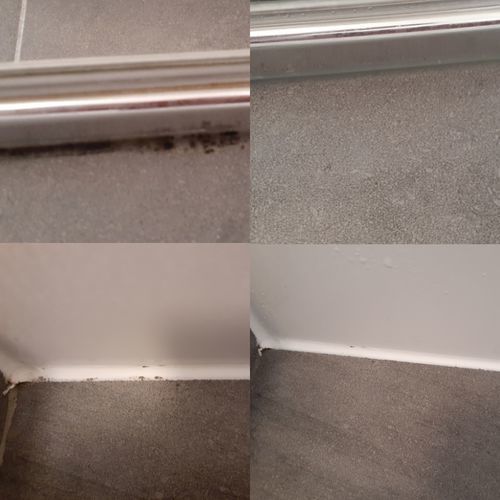 Customer photo review of GLASSGUARD™ Glass Stain & Mould Remover Bundle