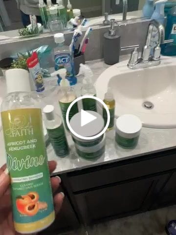 Customer video review of Divine Apricot & Fenugreek Hydrating Shampoo (2.5 oz)