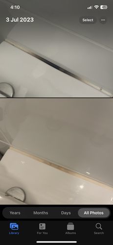 Customer photo review of GLASSGUARD™ Glass Stain & Mould Remover Bundle