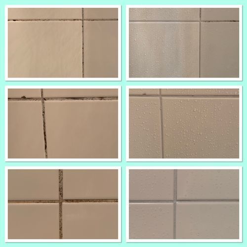 Customer photo review of GLASSGUARD™ Glass Stain & Mould Remover Bundle