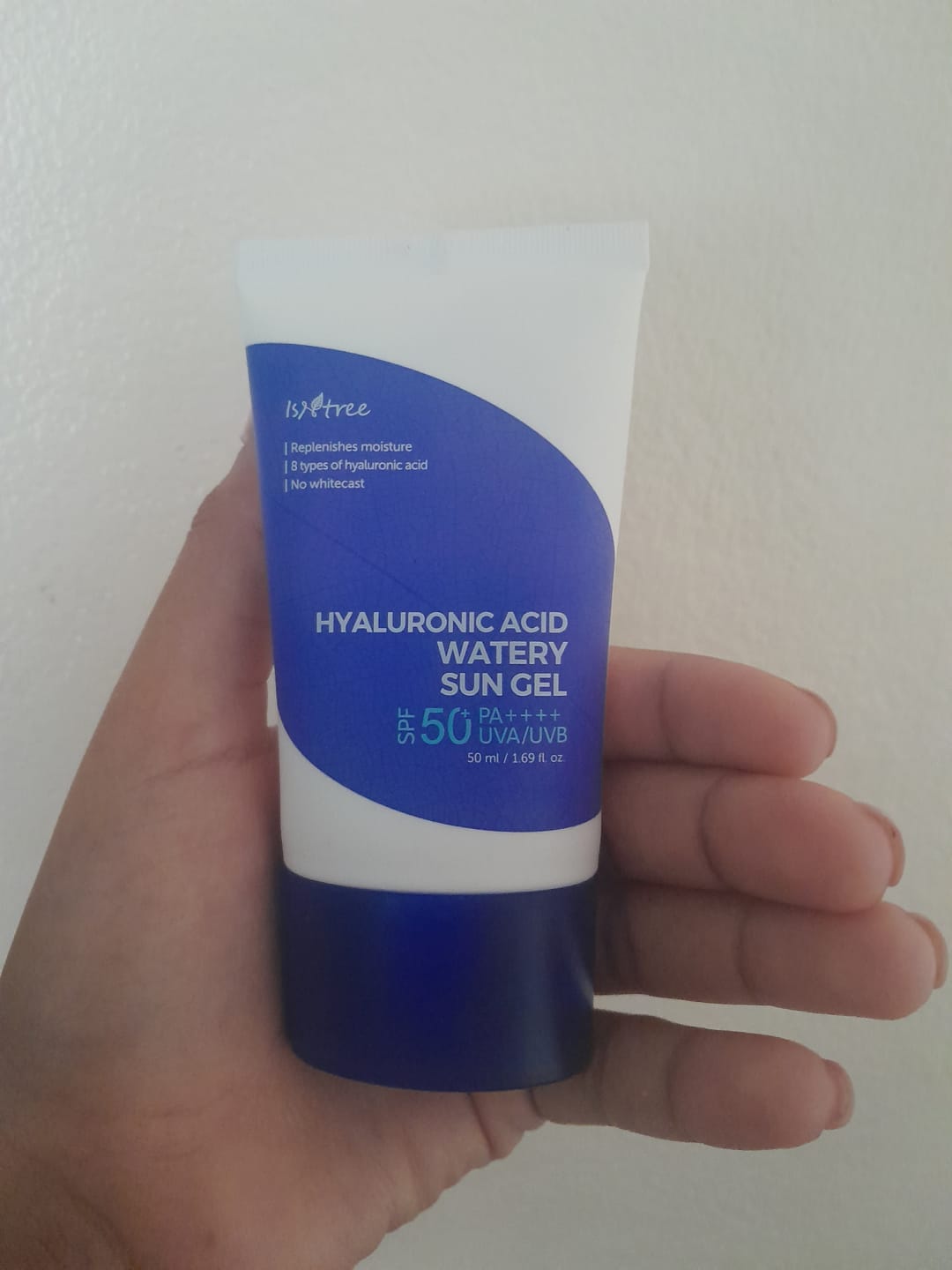 Customer photo review of Hyaluronic Acid Watery Sun Gel