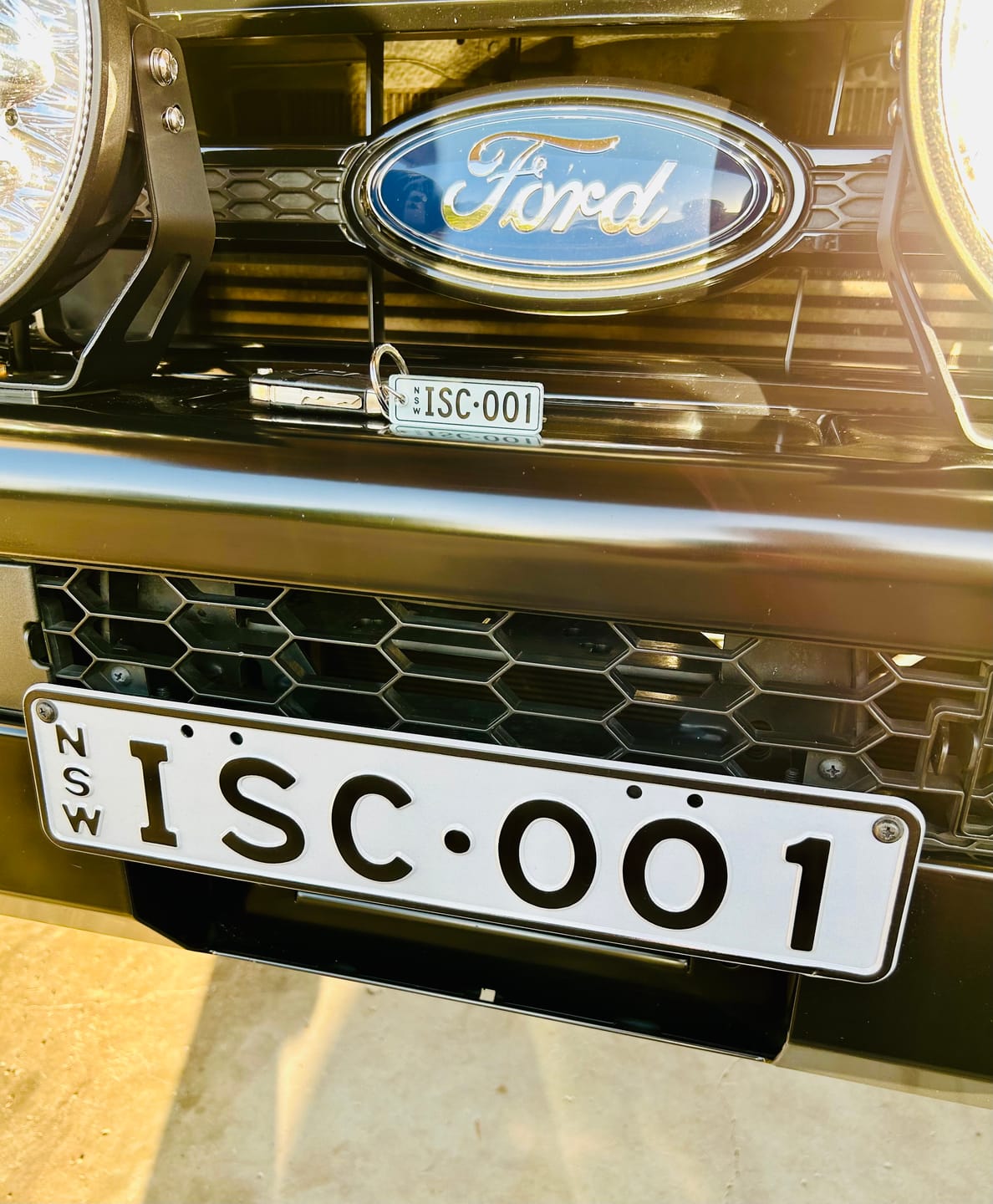 Customer photo review of NSW Premium Range Licence Plate Custom Keychain