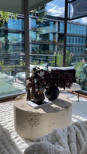 Customer photo review of ROMAN STONE FORMATION COFFEE TABLE