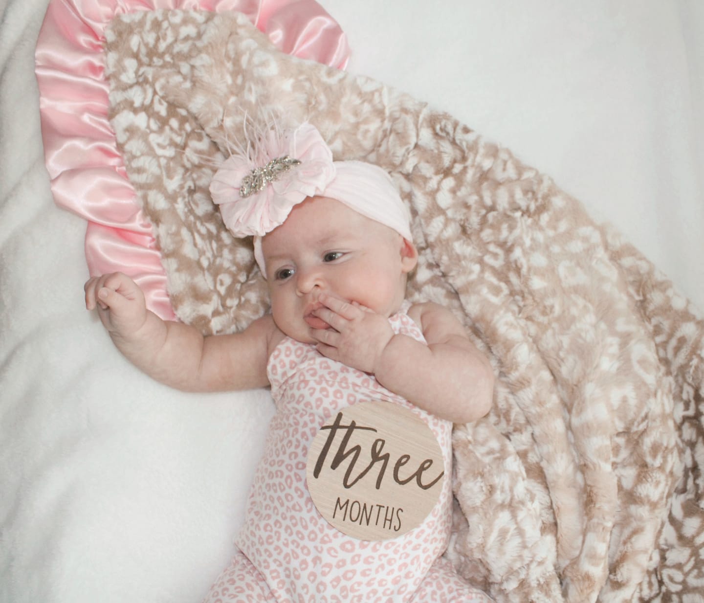 Customer photo review of Fancy Feather Ruffled Headband