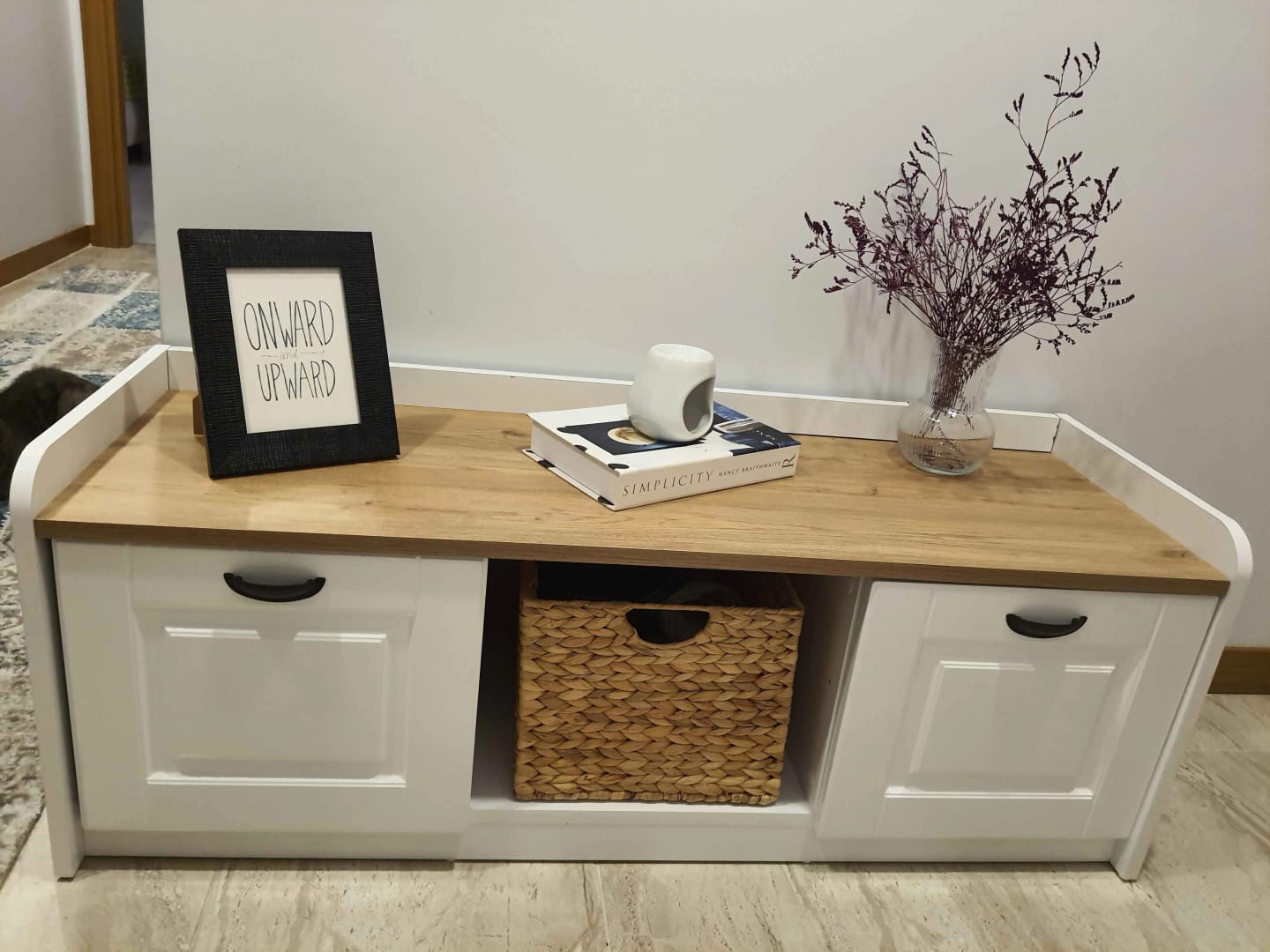 Customer photo review of Rani P2 Modern Ayakkabılık Ayakkabı Dolabı  Renk: Beyaz - S. Ceviz M1