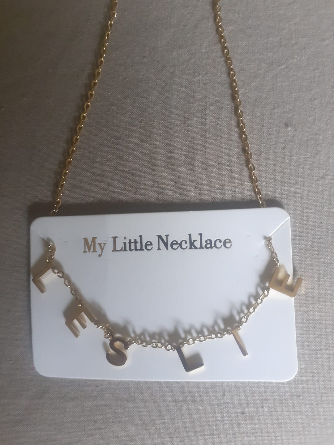 Customer photo review of Collier Choker Initiales