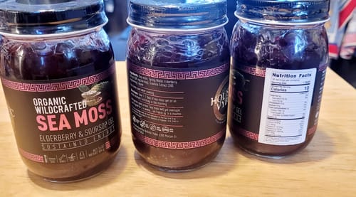 Customer photo review of Elderberry and Soursop Infused Sea Moss Gel