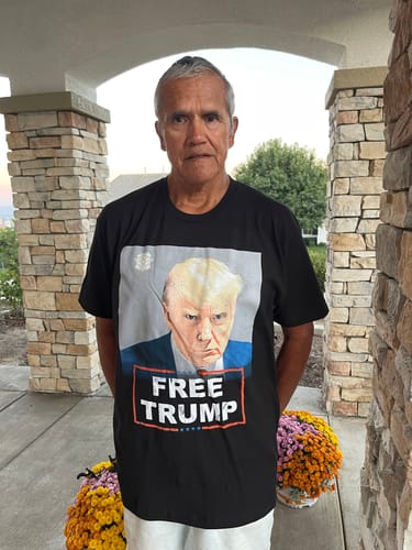 Customer photo review of Trump Mugshot T-Shirt