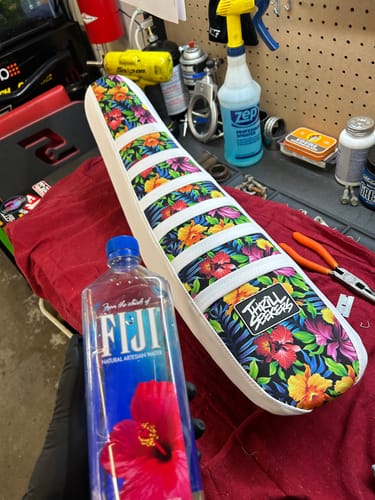 Customer photo review of Custom Seat Cover: 01-'09 RM125/250