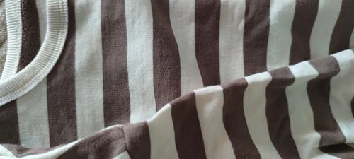 Customer photo review of Loose Striped Cotton Top