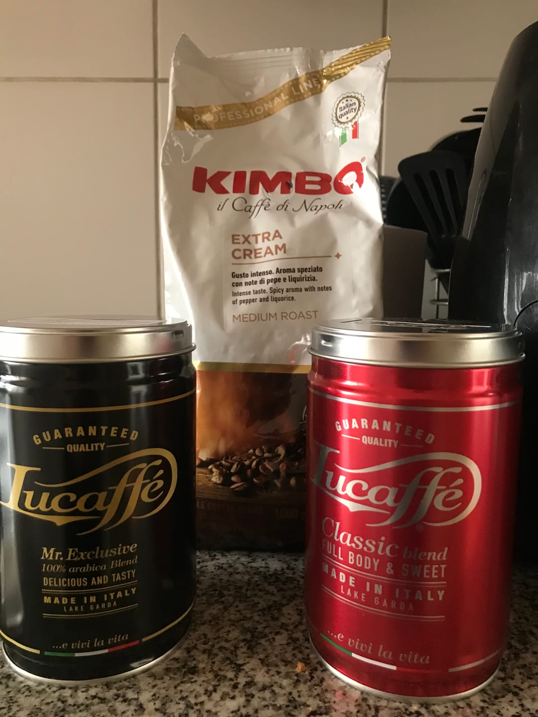 Customer photo review of Lata Lucaffe Classic y Mr. Exclusive 250 grs Grano Molido