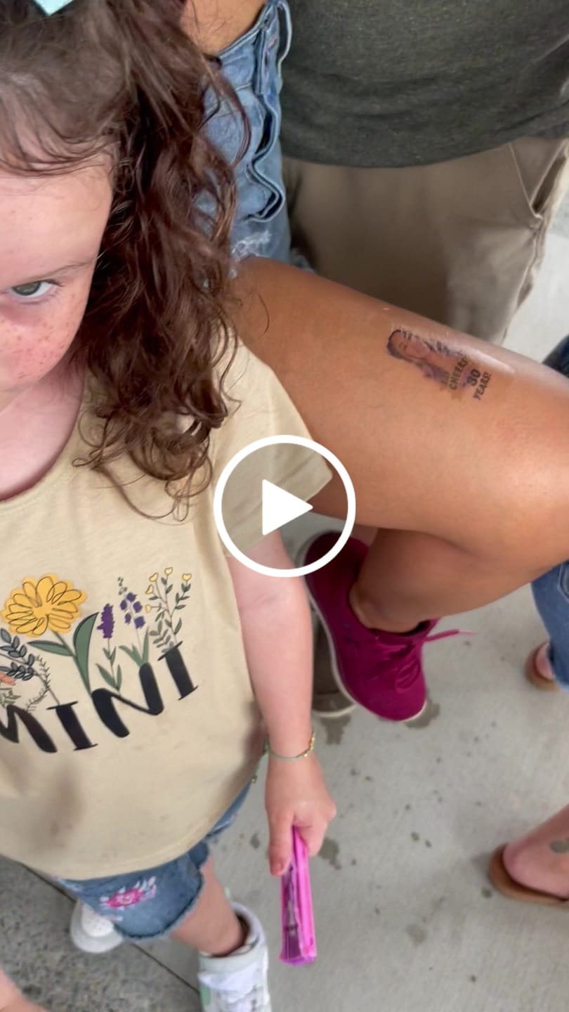 Customer video review of Cheers to Years! - Temporary Tattoo