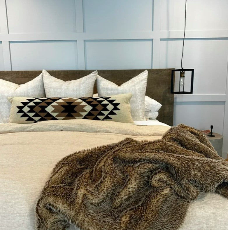 Customer photo review of Rama Handwoven Extra Long Lumbar Pillow