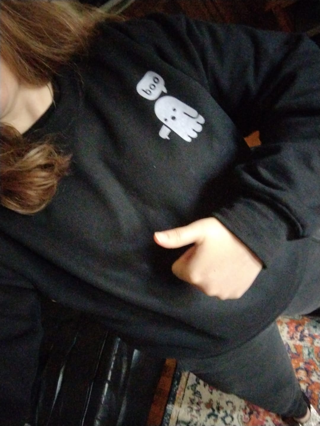 Customer photo review of Boo Ghost (Left Chest)