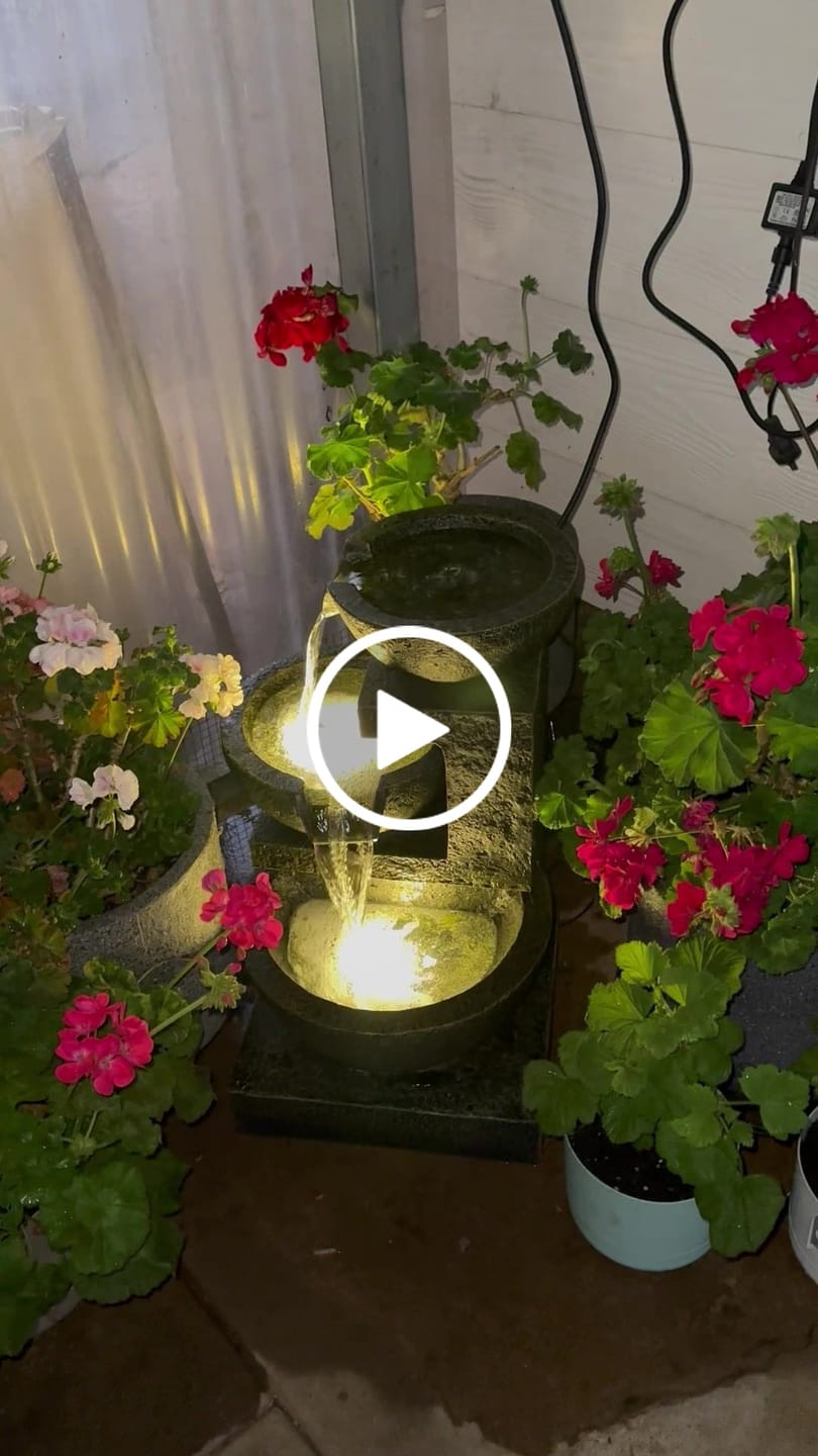 Customer video review of Carmen 3-Tier Garden Water Feature - Best Seller