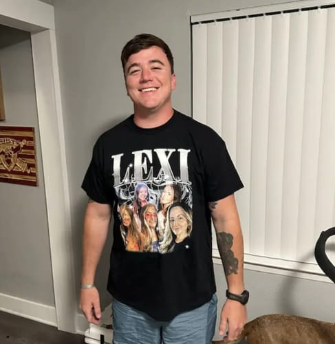 Customer photo review of CUSTOM VINTAGE TEE