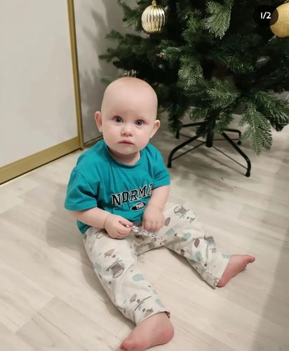 Customer photo review of Casual Embroidered Loungewear Set