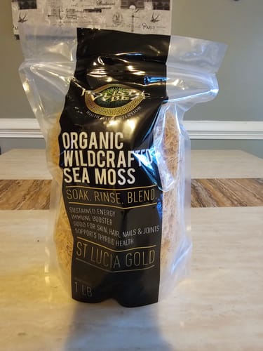 Customer photo review of Raw St Lucia Gold Sea Moss