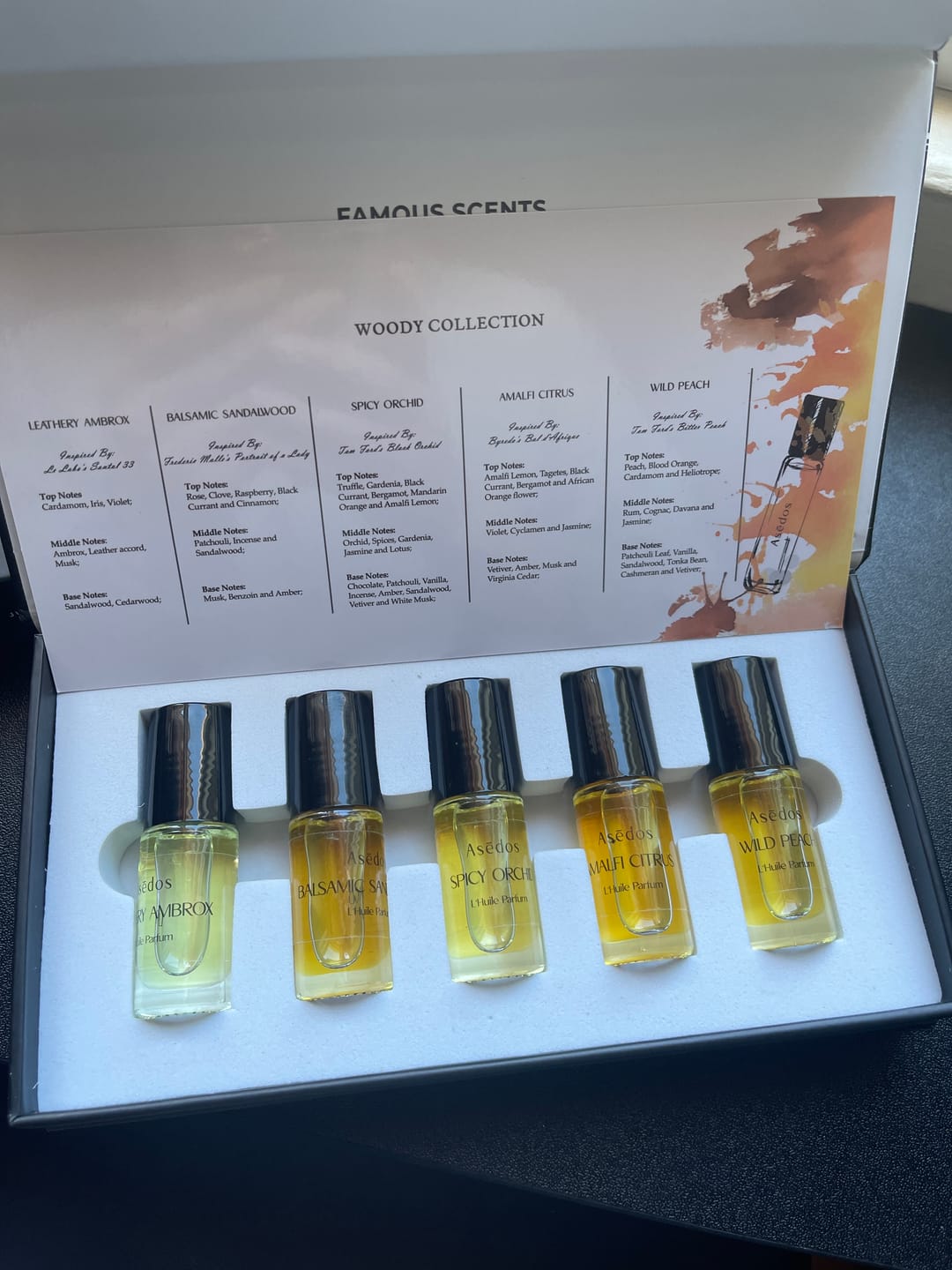 Customer photo review of Asēdos Perfume Oil Collection - Woody