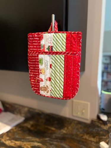 Customer photo review of Quilted Potholder Parade Sewing Pattern with Holiday Version | Digital PDF
