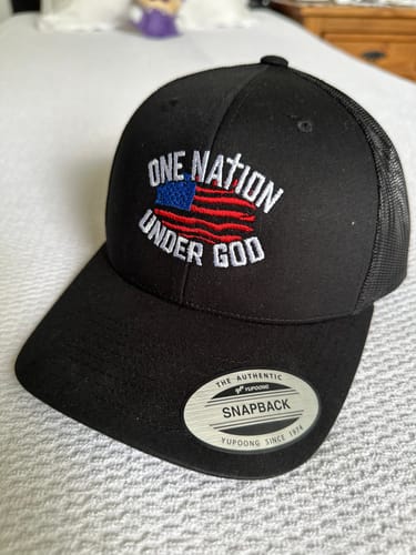 Customer photo review of $20 Hat | One Nation Under God Hat