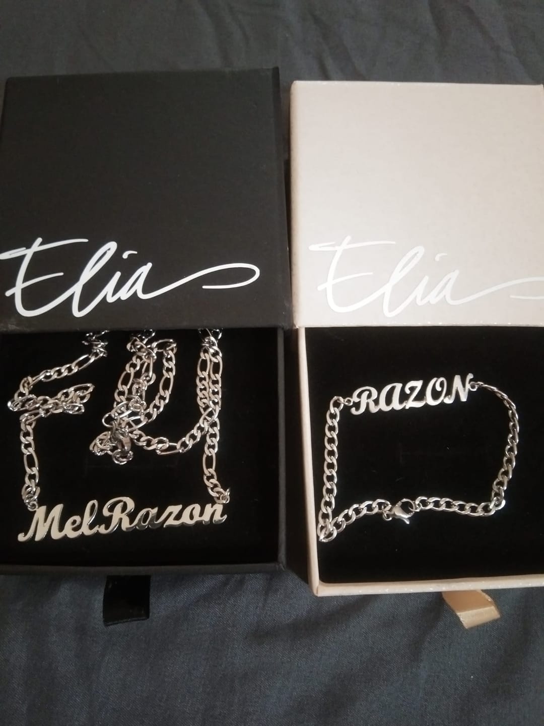 Customer photo review of Script-MT Personalized Name Necklace