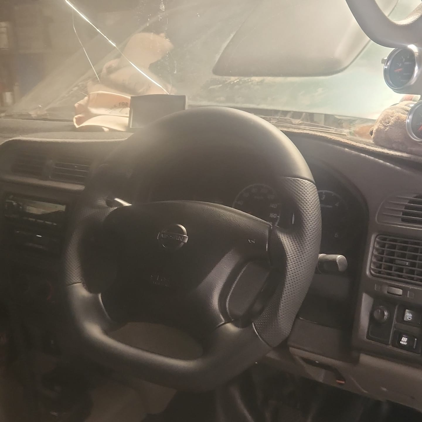Customer photo review of NISSAN PATROL GU Y61 PREMIUM STEERING WHEEL - FULL GENUINE LEATHER