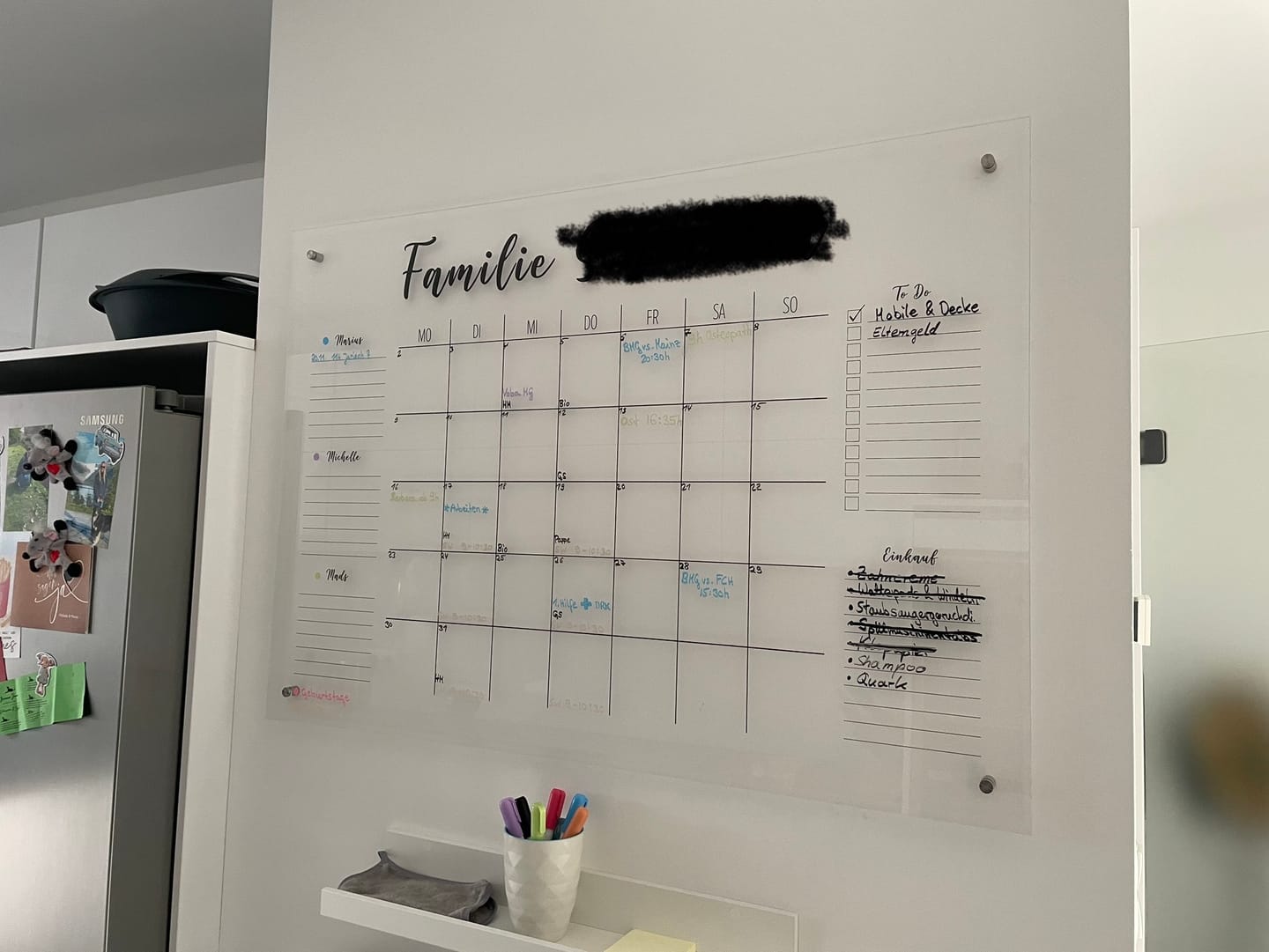Customer photo review of 3-Namen Familienplaner
