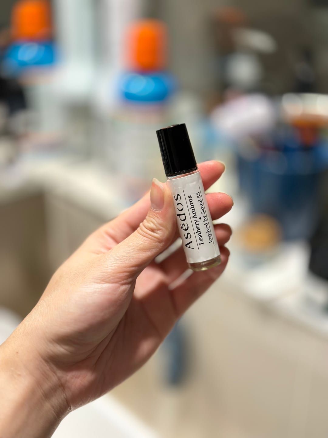 Customer photo review of LEATHERY AMBROX PERFUME OIL