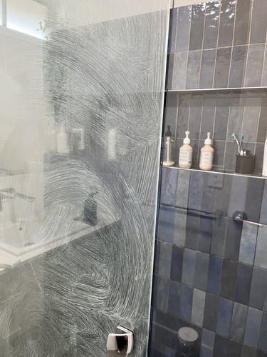 Customer photo review of GLASSGUARD™ Glass Restoration Stain Remover Diamond Edition