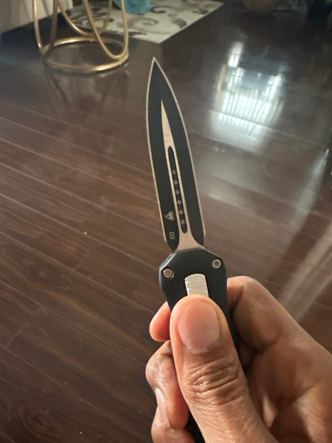 Customer photo review of Black Reaper OTF Knife