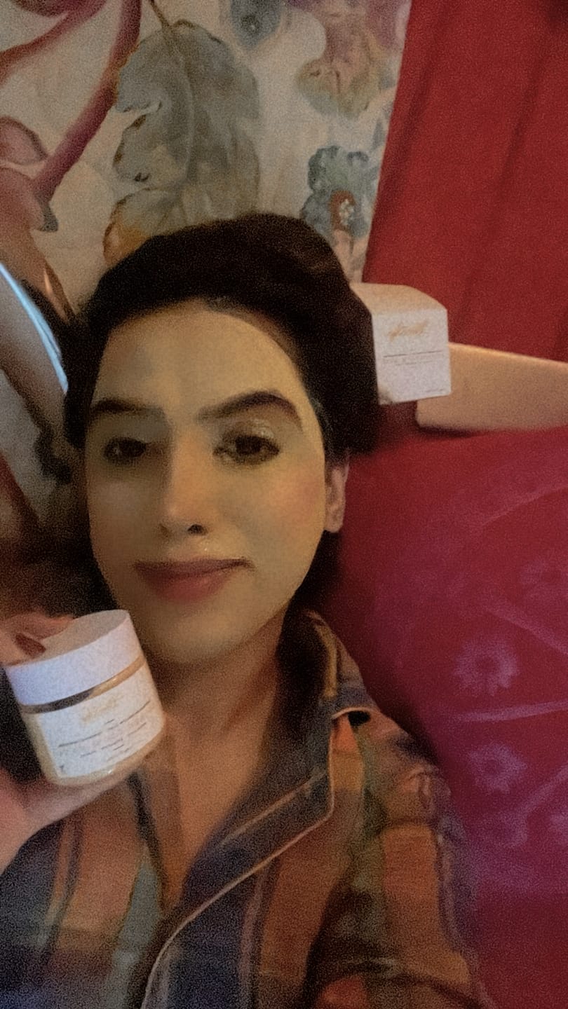 Customer photo review of Golden Glow Mask