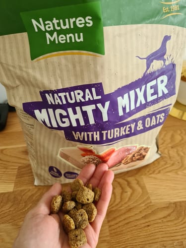Customer photo review of Natures Menu Mighty Mixer With Turkey And Oats
