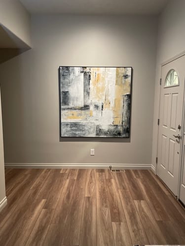 Customer photo review of Large Abstract Skyline Art #URS01