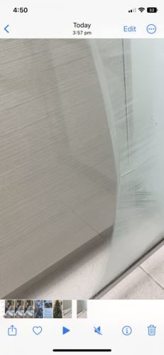 Customer photo review of GLASSGUARD™ Glass Restoration Stain Remover Diamond Edition