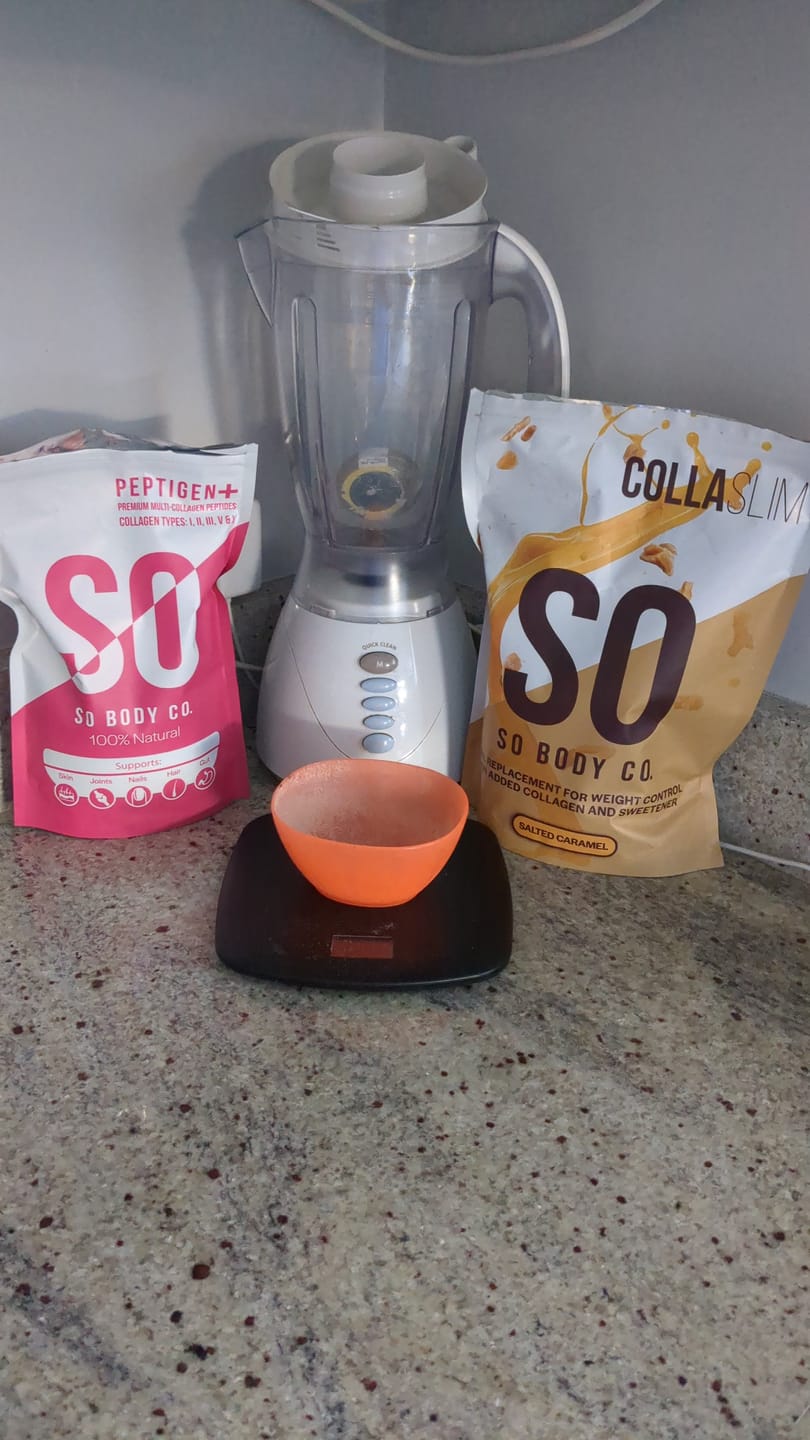 Customer photo review of CollaSlim Meal Replacement Shake With Collagen Protein