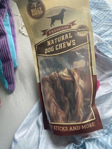 Customer photo review of 6 Inch Monster Braided Bully Stick