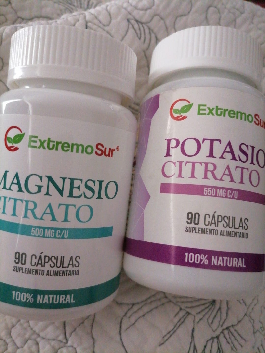 Customer photo review of Pack de 2 Magnesio Citrato + 2 Potasio Citrato