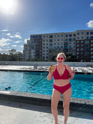 Customer photo review of 'Uplift' Plunging Bikini Top