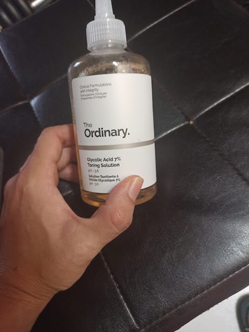 Customer photo review of Glycolic Acid 7% Exfoliating Toning Solution 240ml